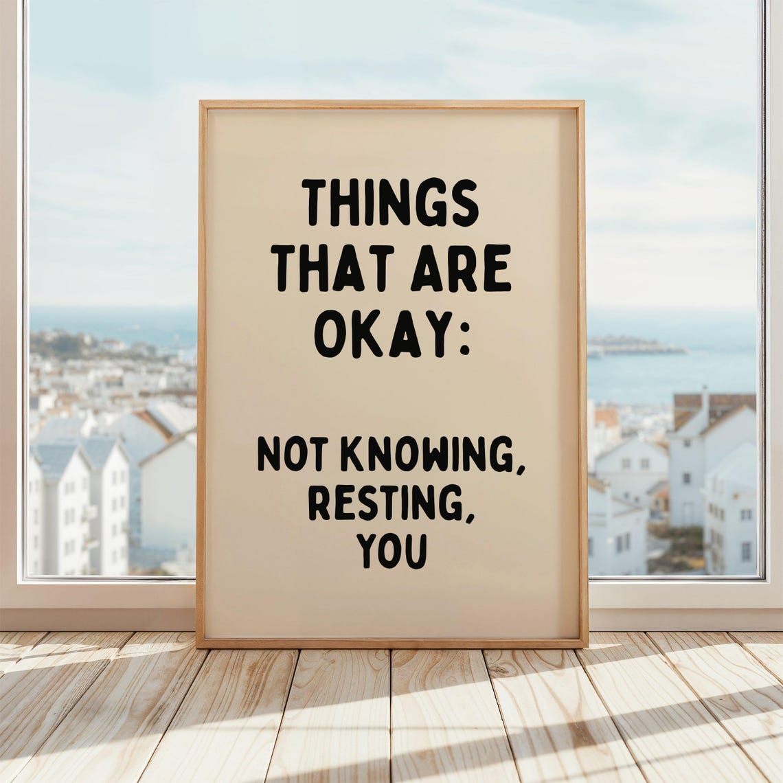 Things That Are Okay Positive Affirmation Art Print