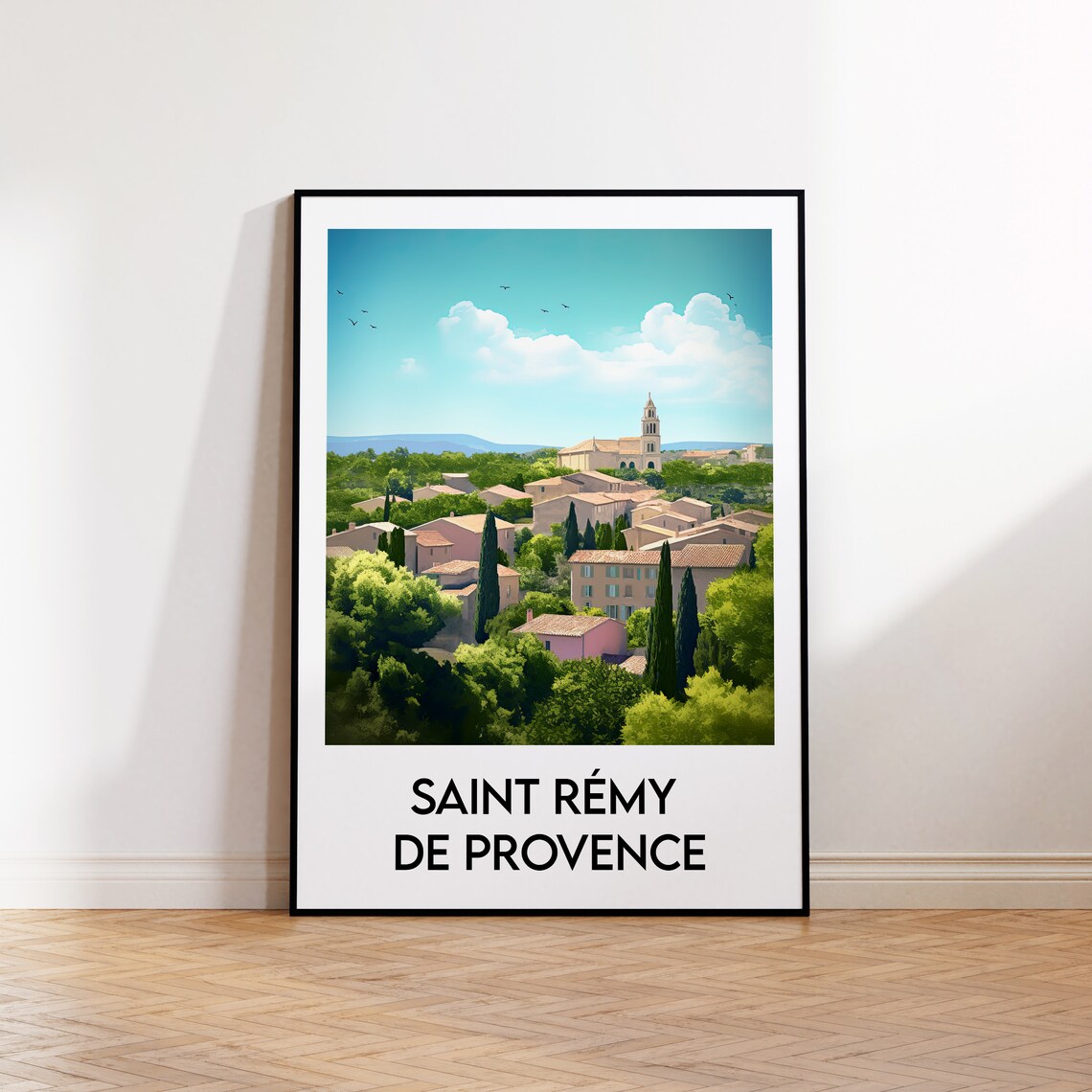 Saint-Rémy-de-Provence Travel Poster, France Art Print