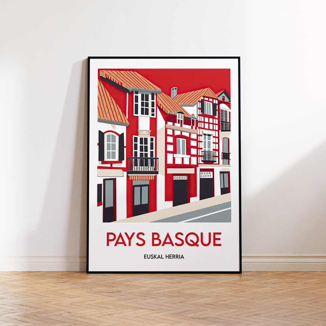 Pays Basque Country Poster, Euskal Herria Gift