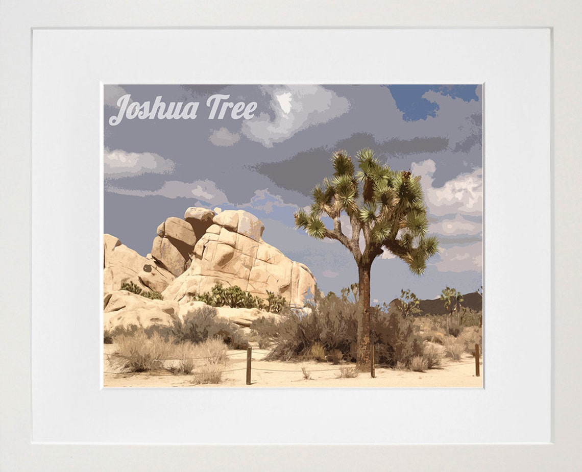 Joshua Tree National Park Desert California Rock Landscape Poster - Image 2