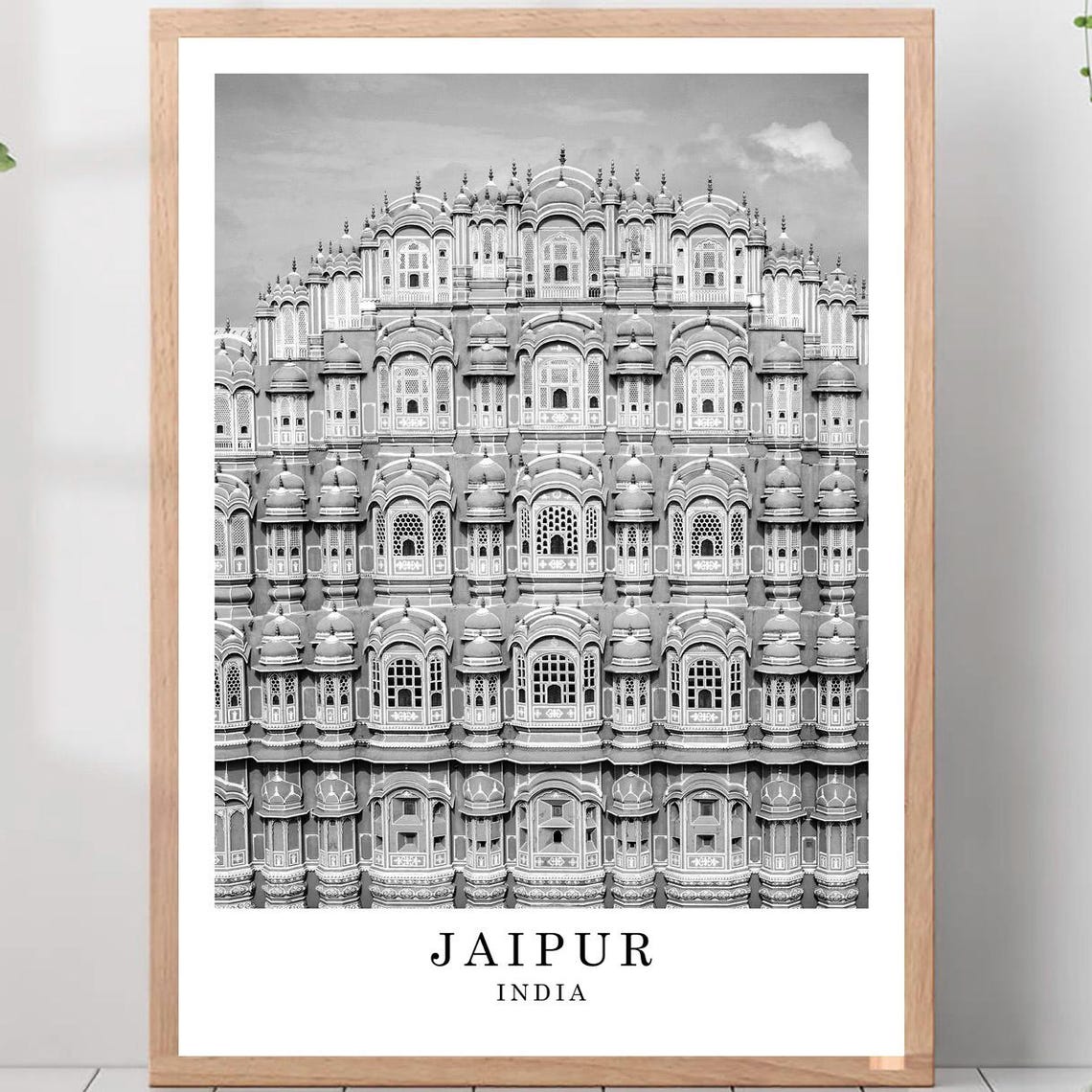 Jaipur Hawa Mahal Palace Of Winds Facade India Travel Poster