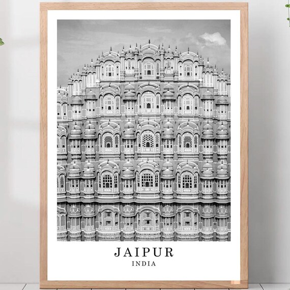 Jaipur Hawa Mahal Palace Of Winds Facade India Travel Poster
