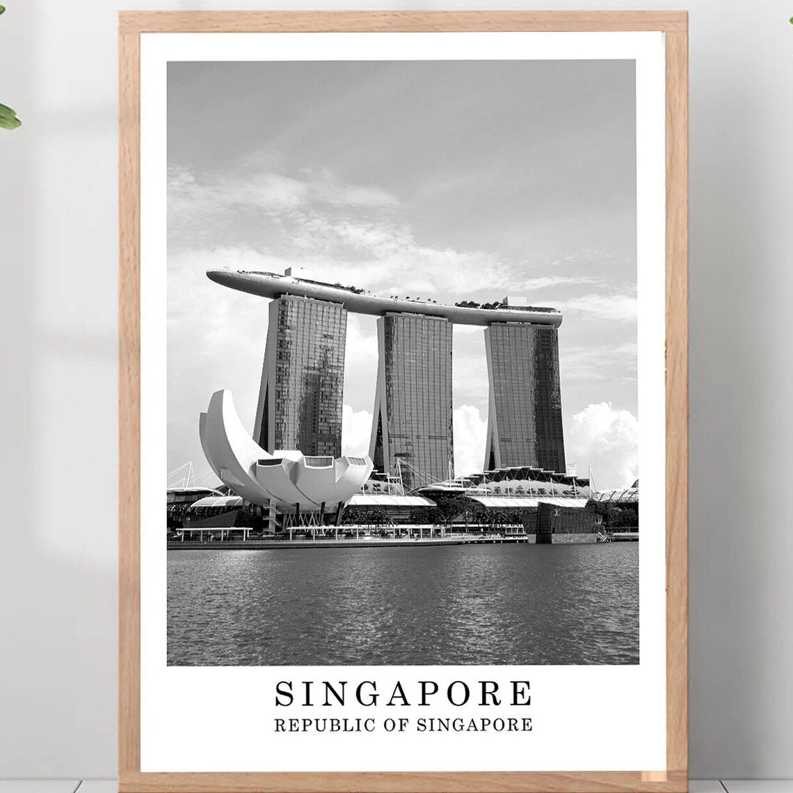 Singapore Marina Bay Sands And ArtScience Museum Travel Poster