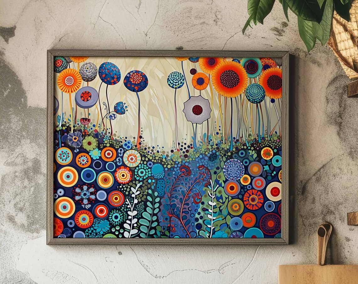 Wild Flowers, Métis Inspired Floral Art Print