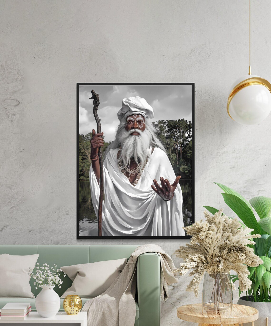 Cuban and African Santeria Art Print, Orishas Decor - Image 3
