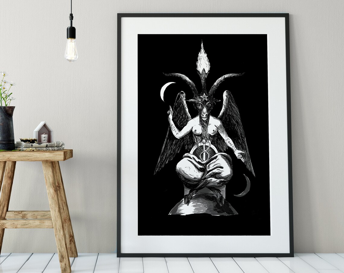 Baphomet Poster, As Above So Below by Eliphas Levi