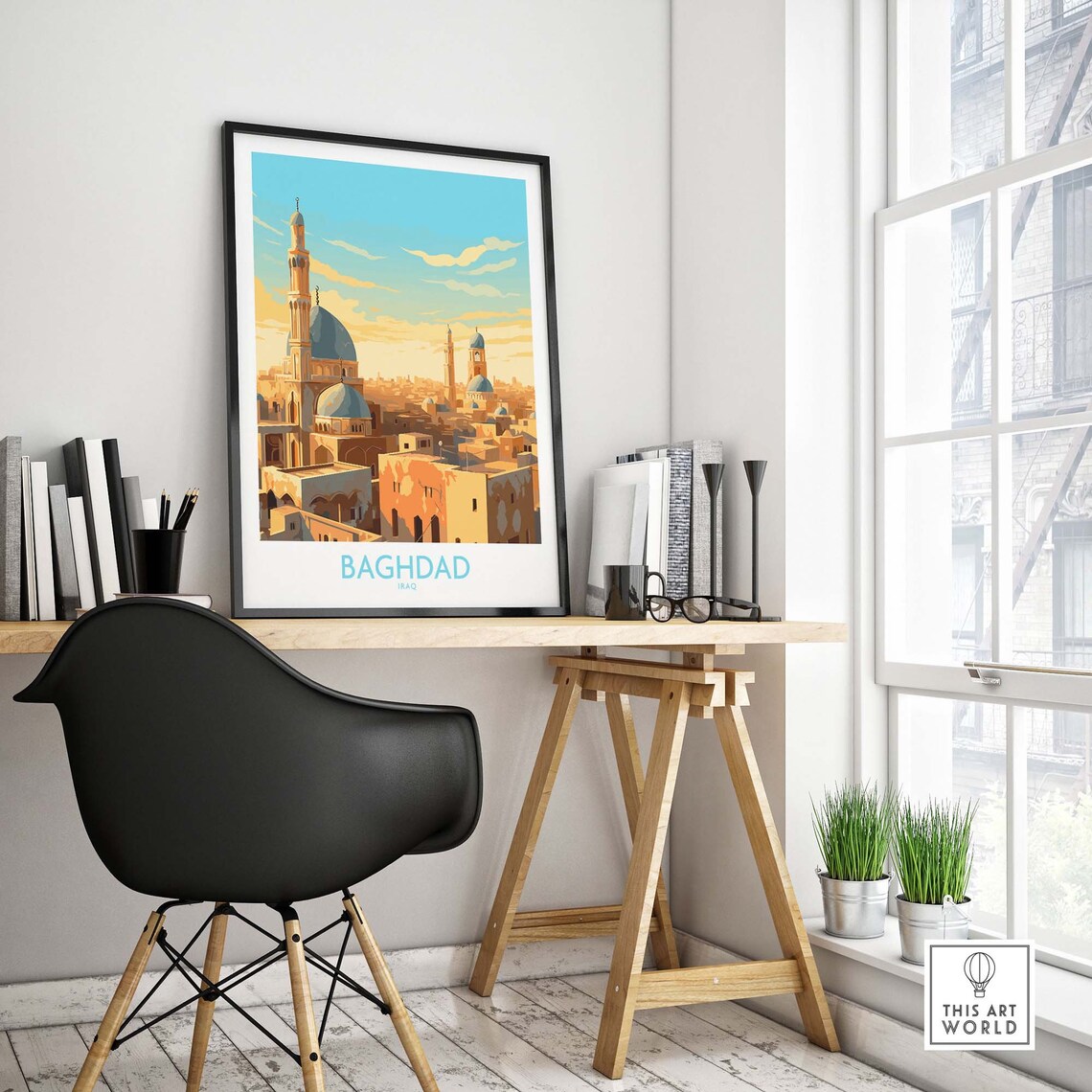 Baghdad Travel Poster, Home Decor Art Print - Image 4
