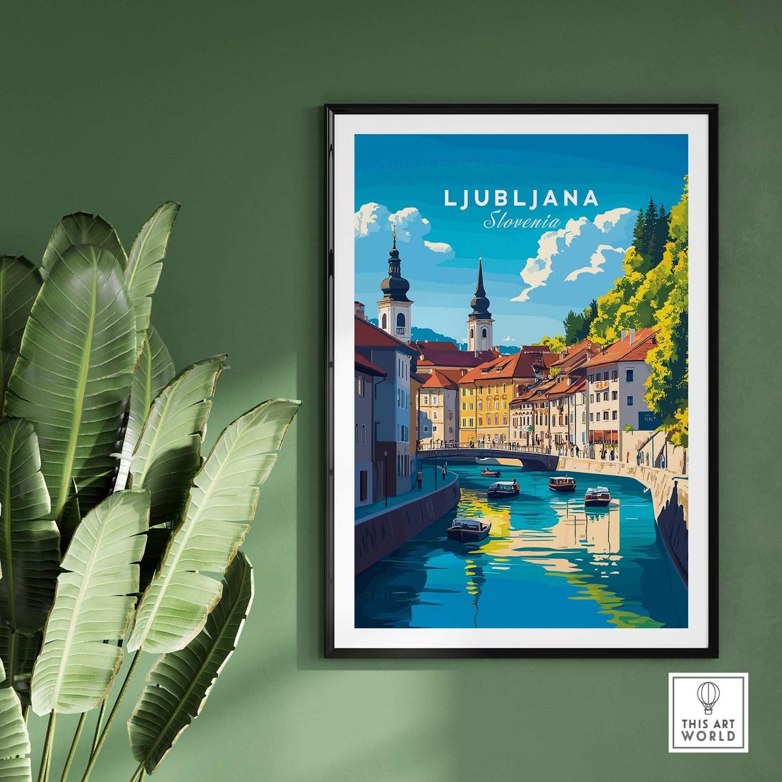 Ljubljana - Vintage Travel Poster - Image 2