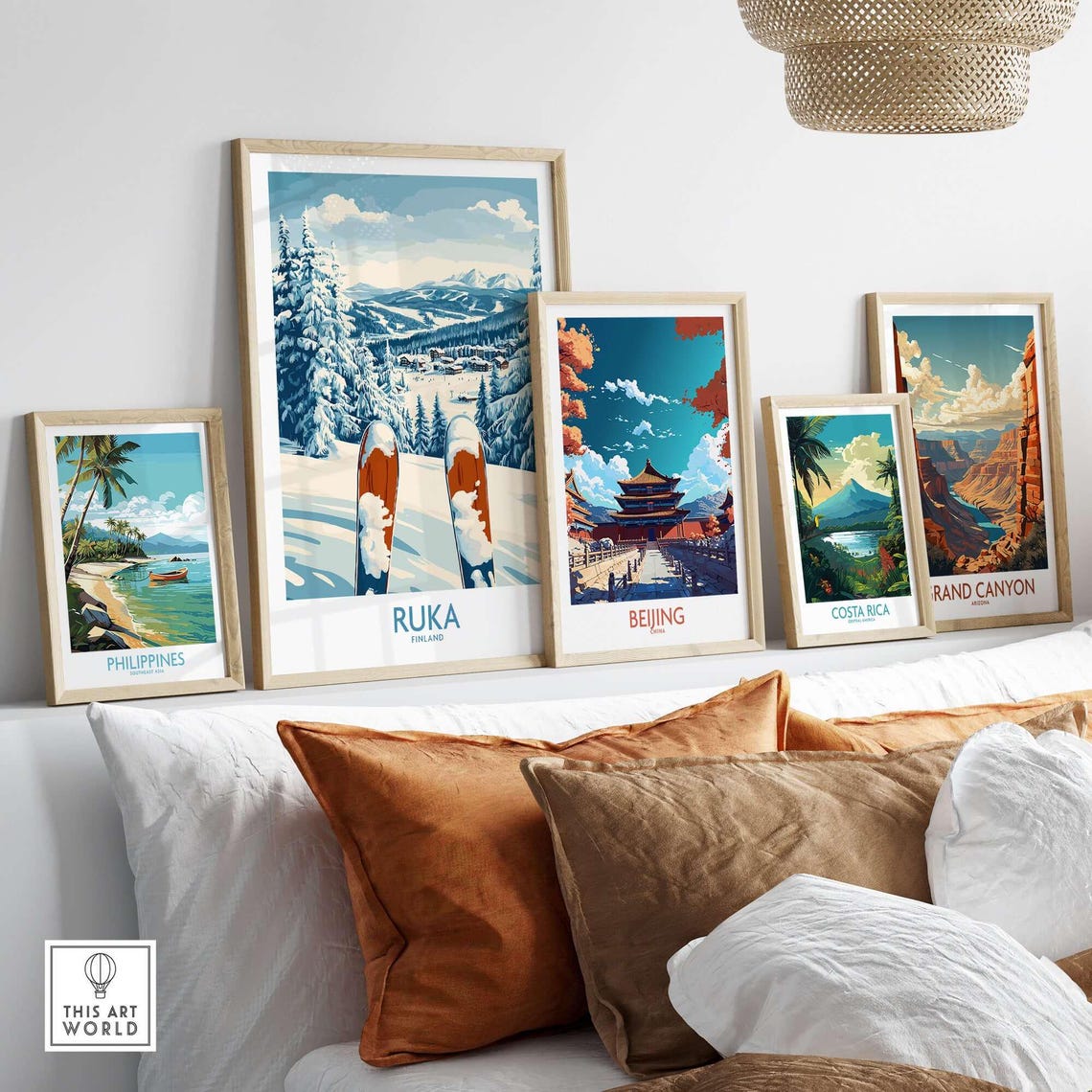 Winter Sports Art Print, Gift For Skier - Image 3