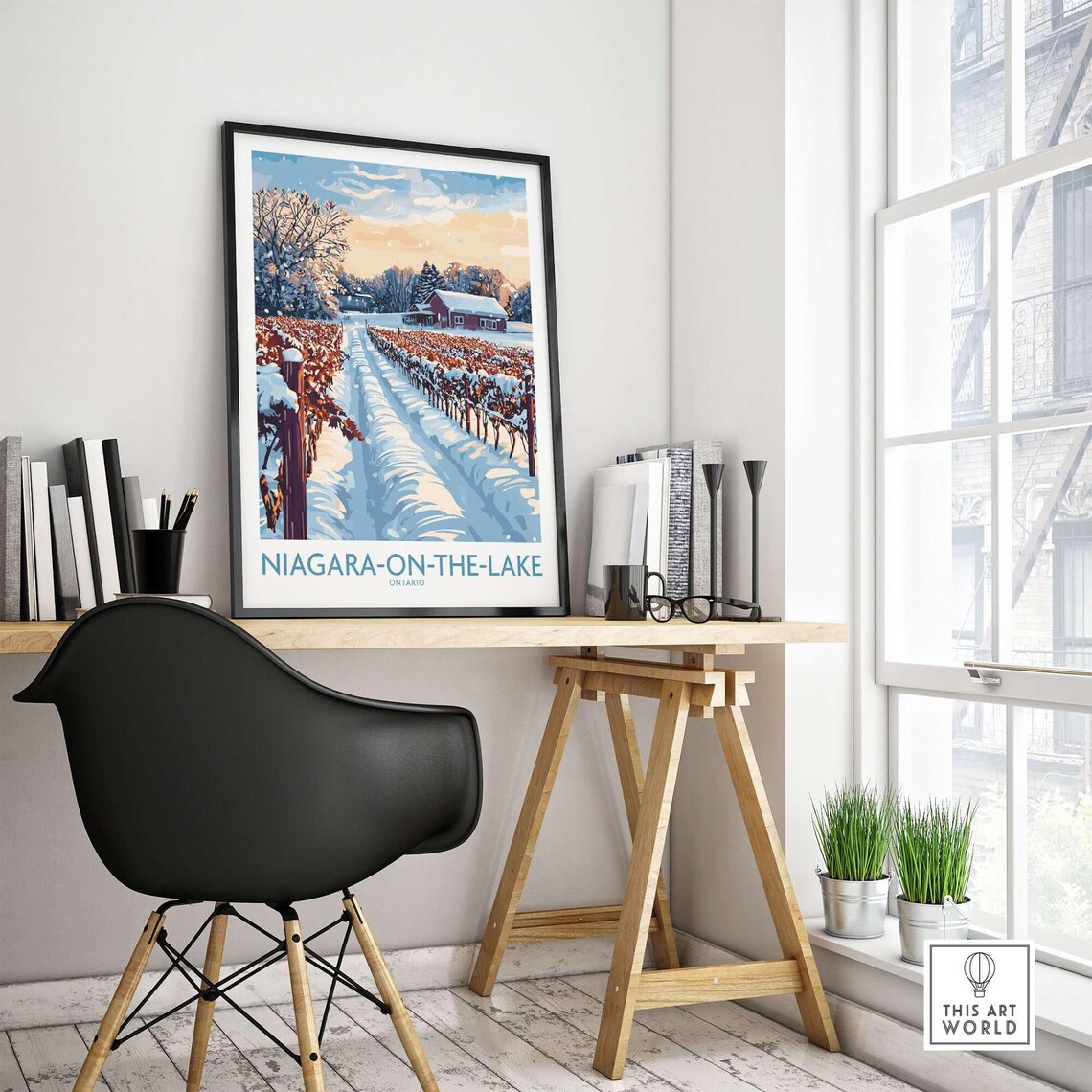 Niagara on the Lake Vineyards - Winter Poster - Image 4