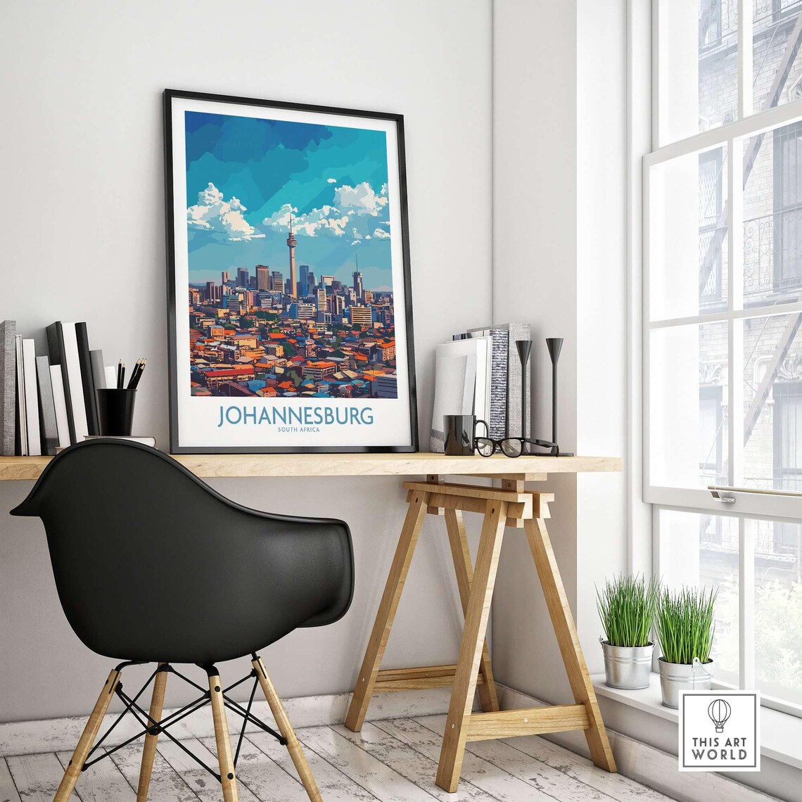 Joburg South Africa Skyline, Cityscape Poster - Image 4