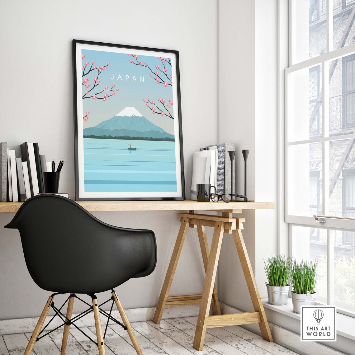 Japan Travel Poster, Mount Fuji Wall Art Print - Image 4