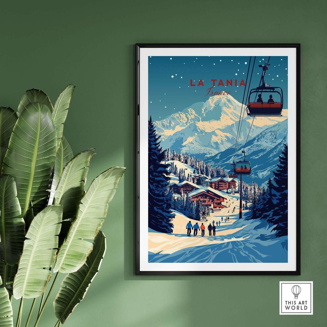 La Tania, France Ski Resort Art Print - Image 2