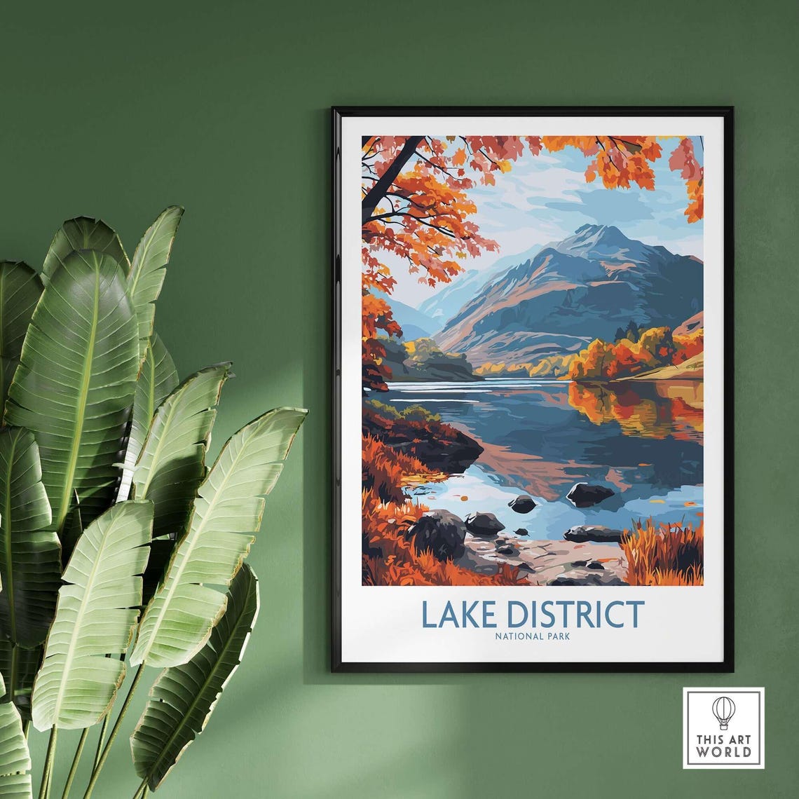 Lake District Poster, Cumbria England Landscape - Image 2