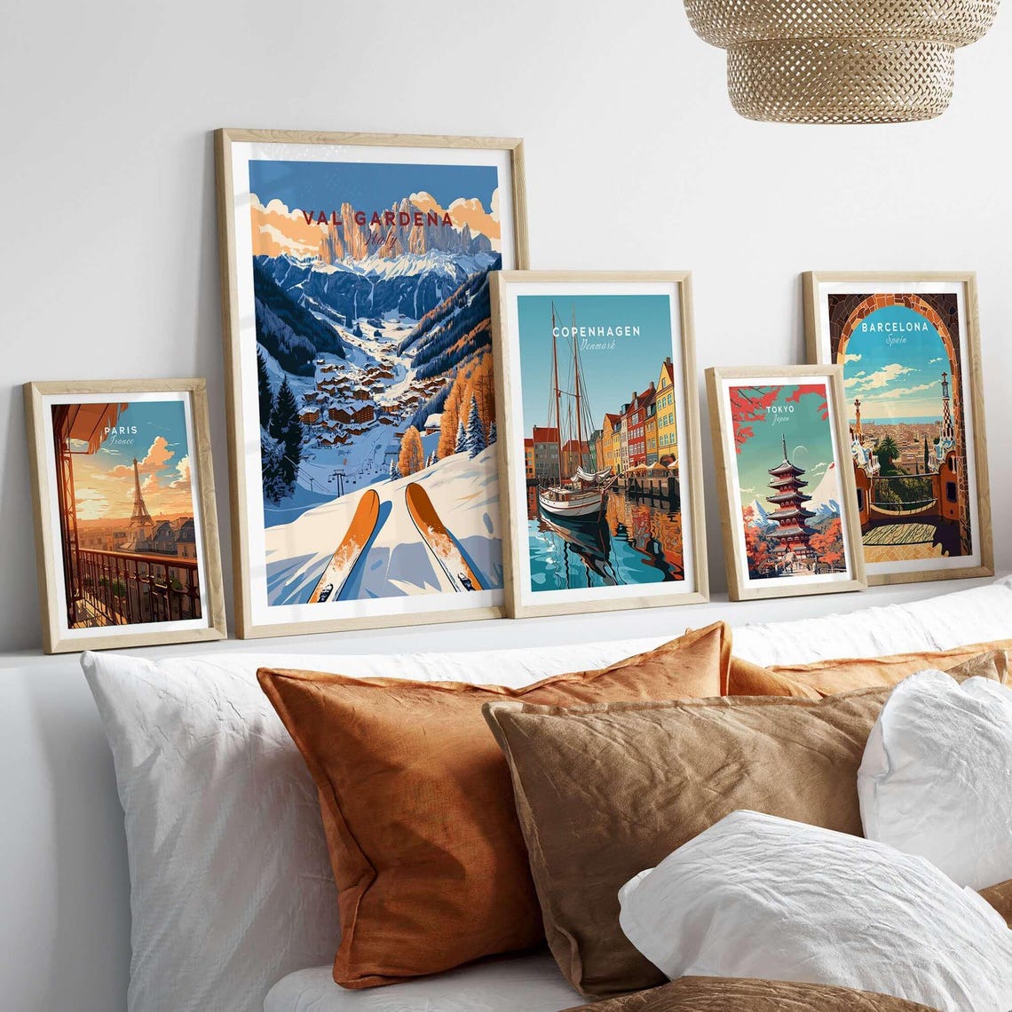 Val Gardena Ski Resort Travel Poster - Image 3
