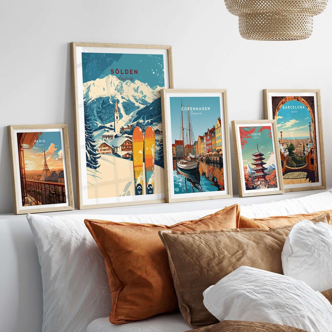 Slden Ski Art Print, Ski Lodge Decor - Image 3