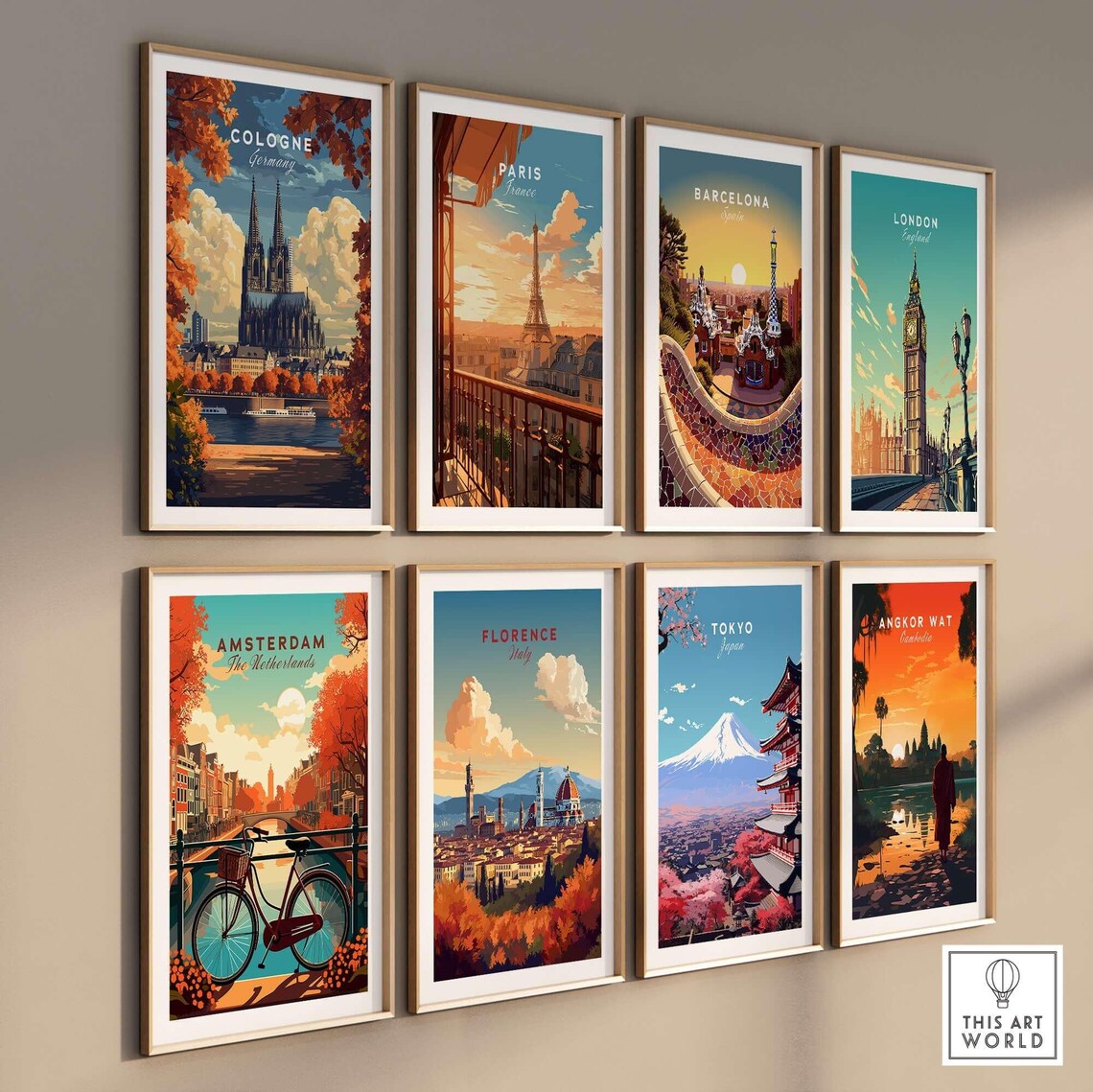 Cologne Travel Poster, Germany Art Print - Image 3