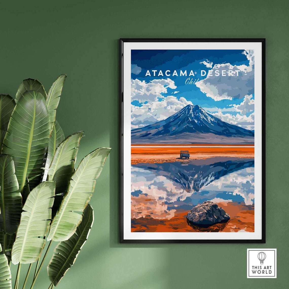 Atacama Desert Travel Poster, Chile Landscape - Image 2