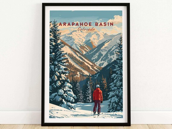 Arapahoe Basin Colorado Ski Resort Poster Print