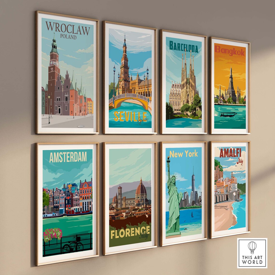 Wroclaw Vintage Travel Poster, Poland Wall Art - Image 3
