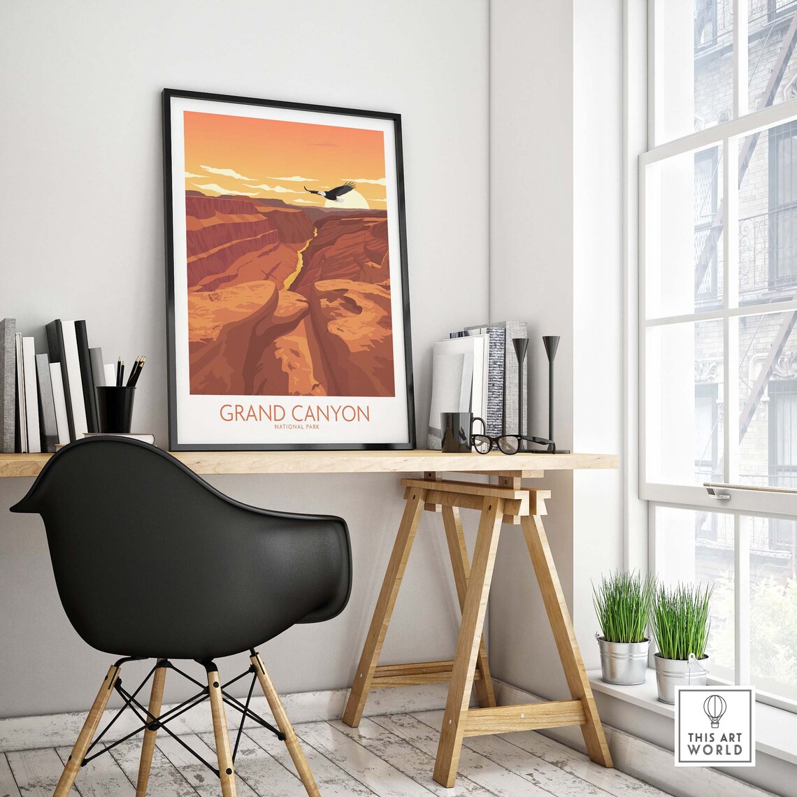 Grand Canyon National Park Travel Poster, Wall Art Print - Image 4