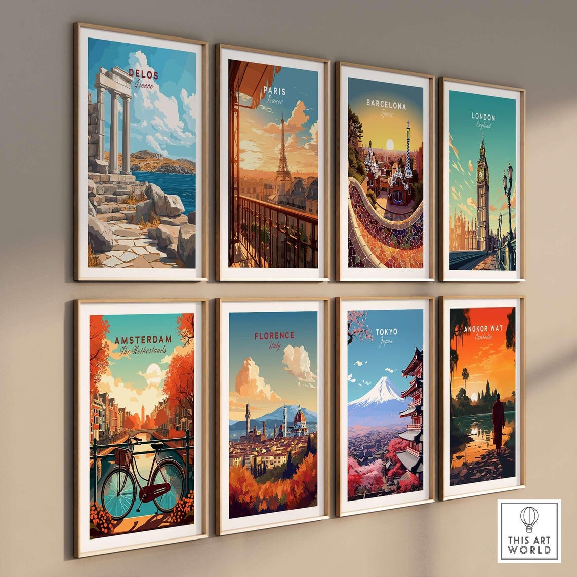 Delos Greece Ancient Marble Ruins Columns Aegean Sea Shore Poster - Image 3
