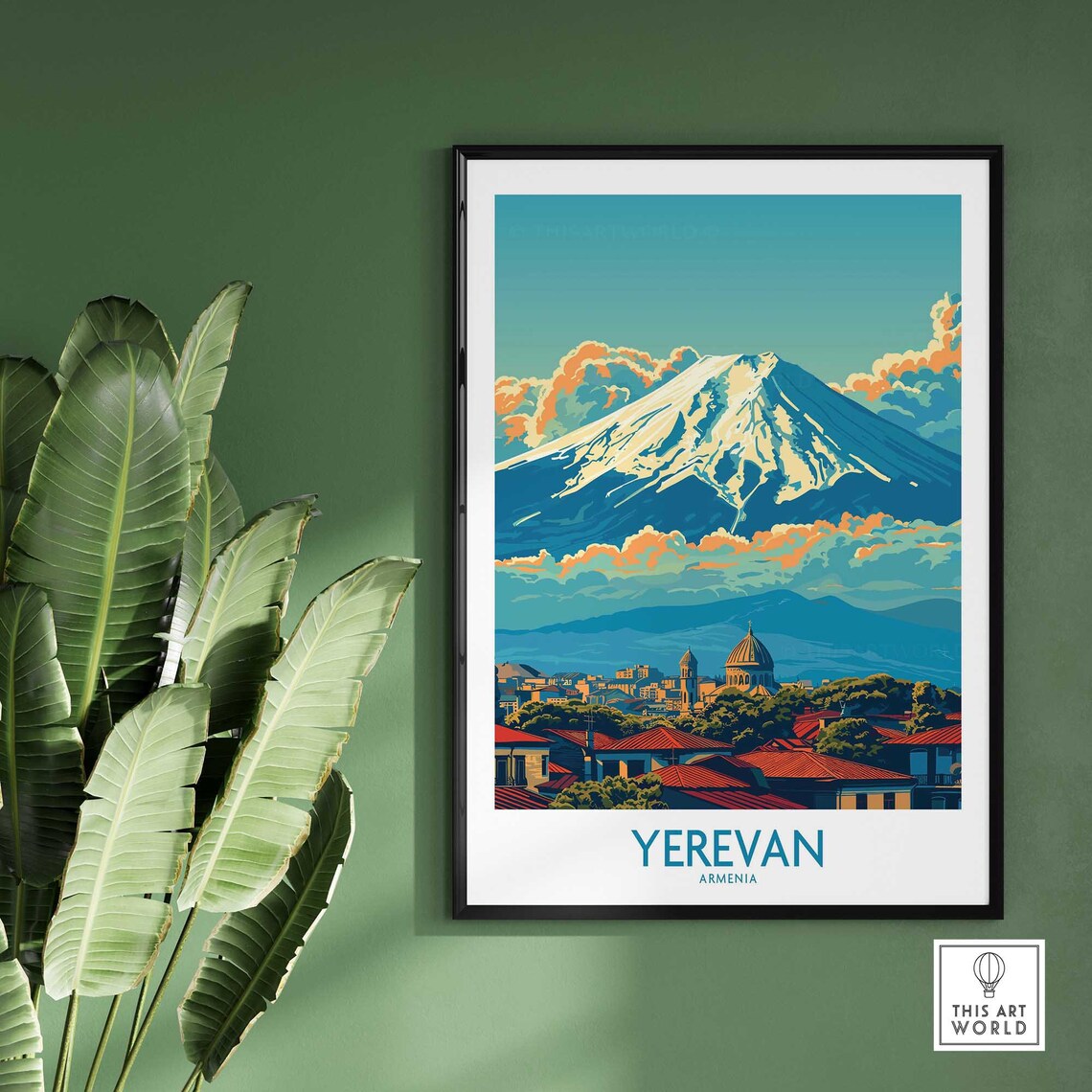 Yerevan Travel Poster, Armenia City Art Print - Image 2