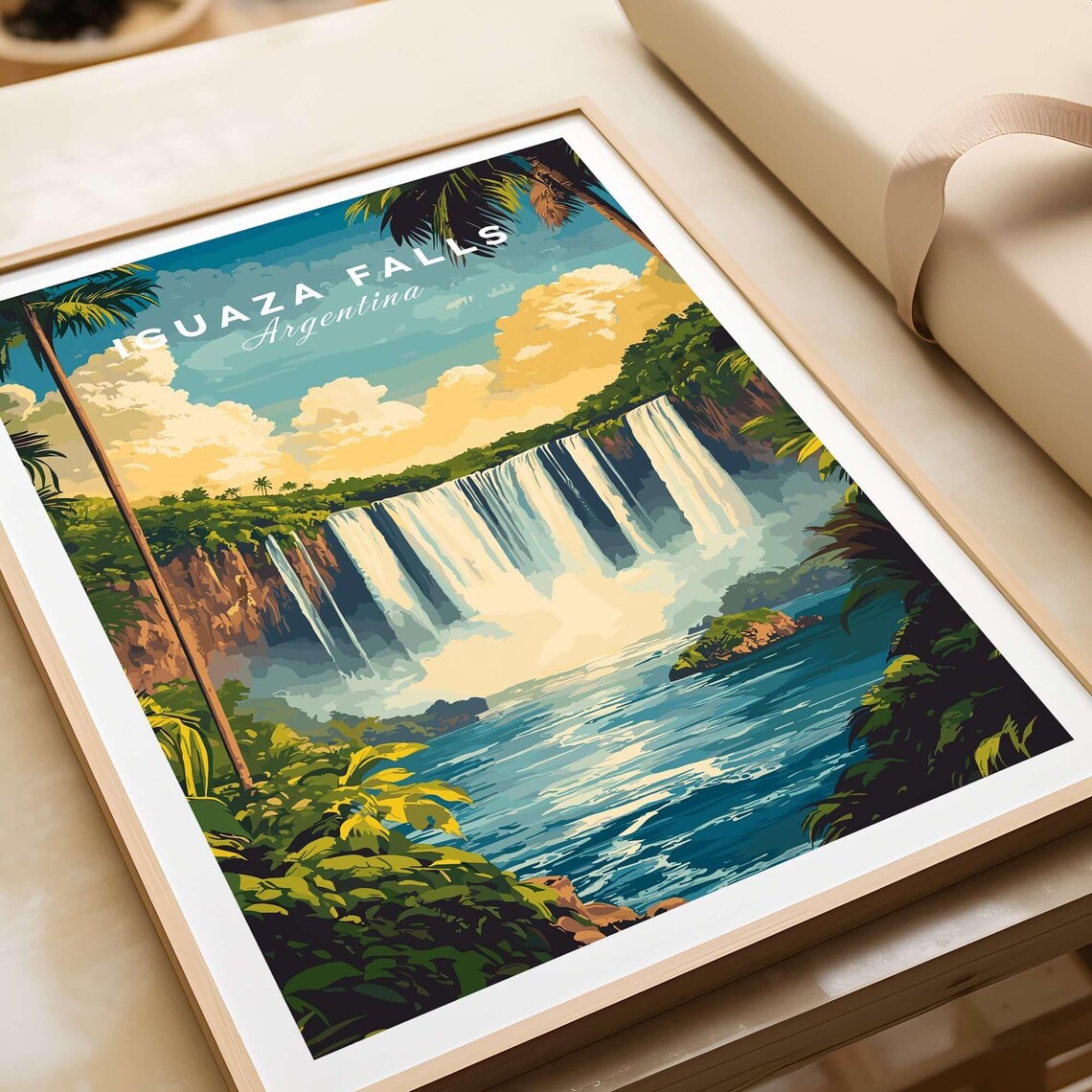 Iguaza Falls Argentina Travel Poster, Wall Art Print - Image 4