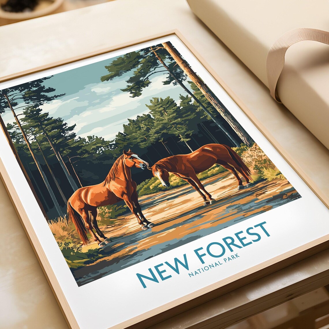 New Forest National Park - Vintage Travel Poster