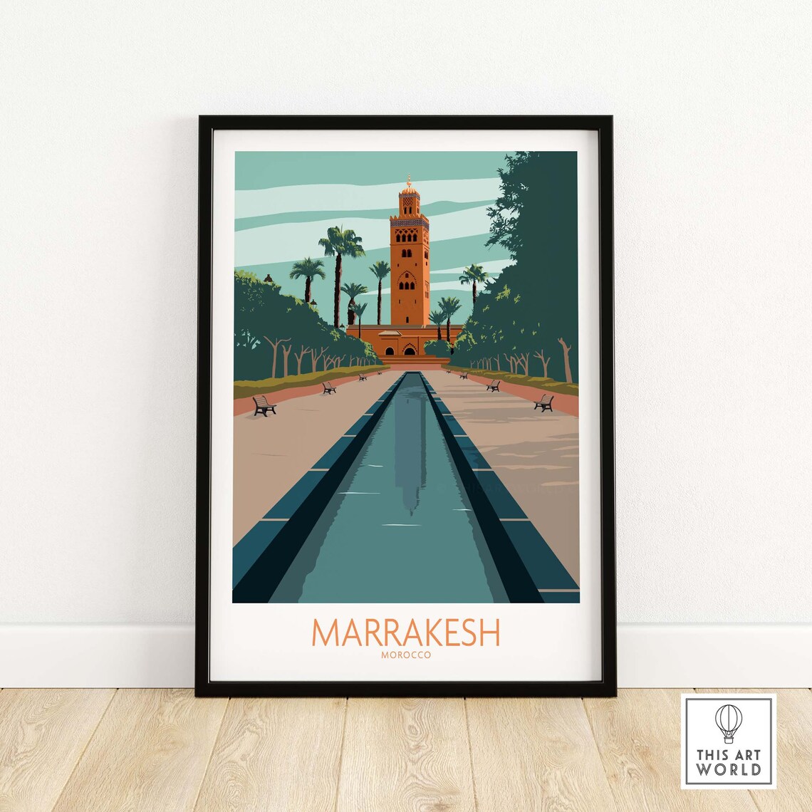 Marrakesh Gift Idea Travel Poster