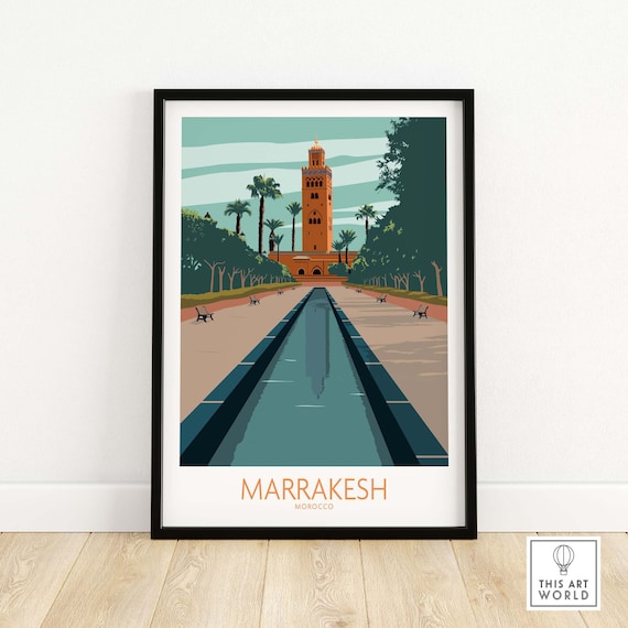 Marrakesh Gift Idea Travel Poster