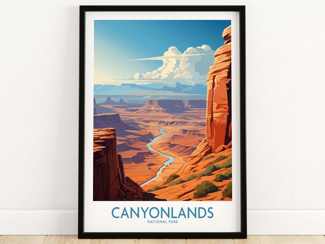 Canyonlands National Park Travel Poster, Art Print