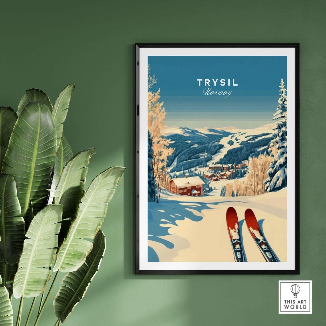 Winter Sports Art Print, Gift For Skier - Image 2