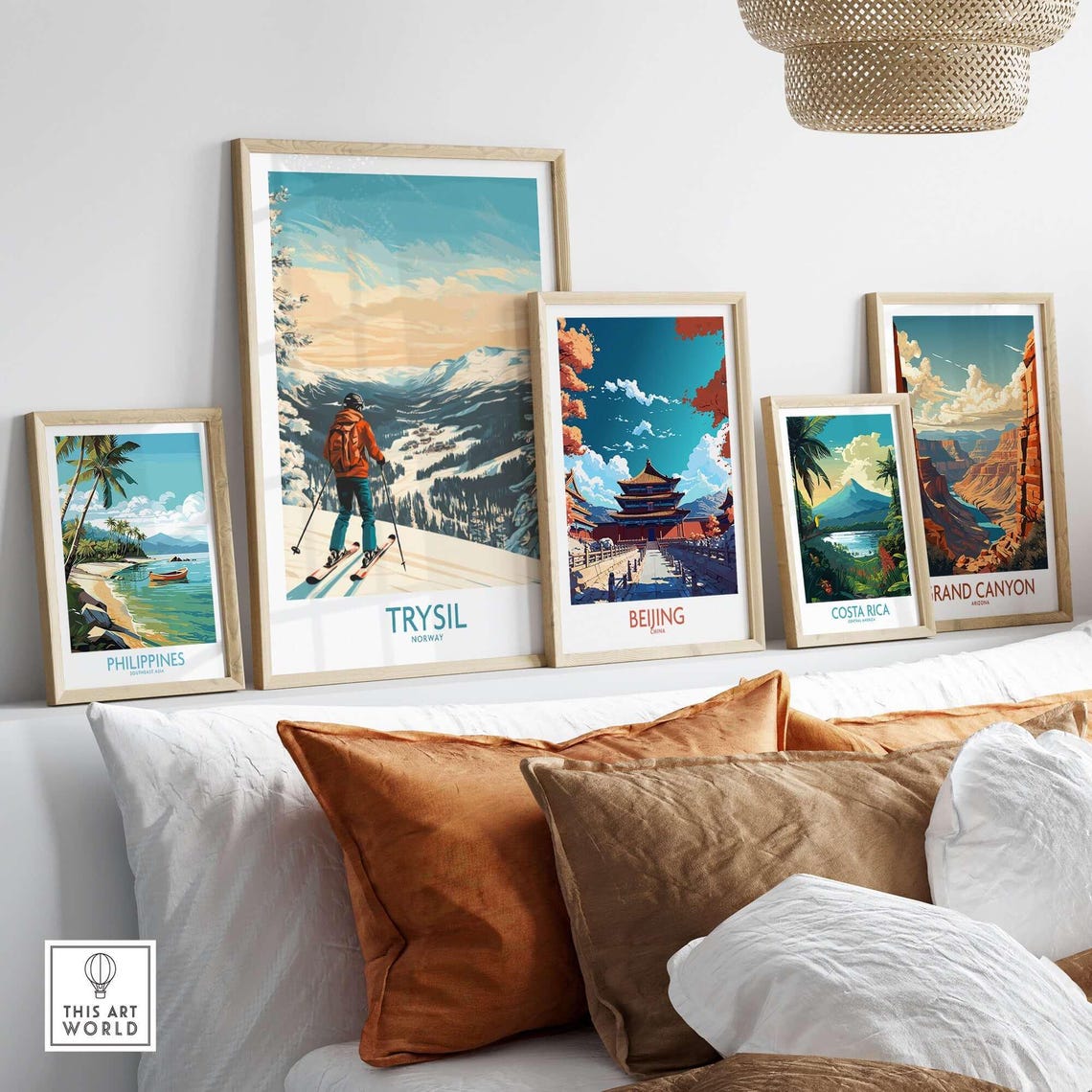 Trysil Ski Lodge Poster, Winter Sports Art - Image 3