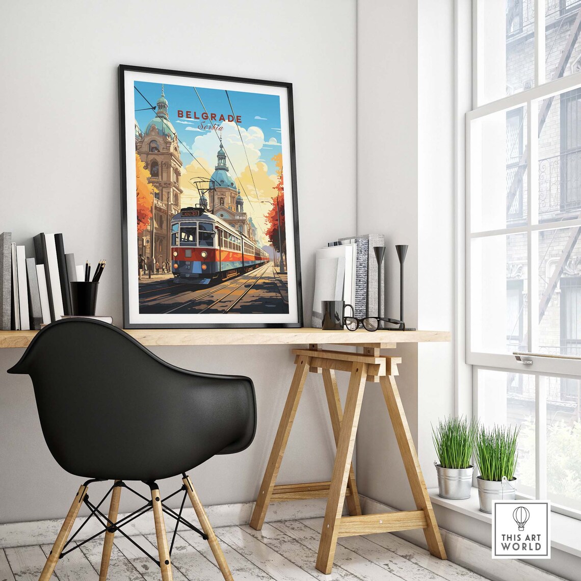 Belgrade Travel Poster, Personalized Wall Art - Image 4