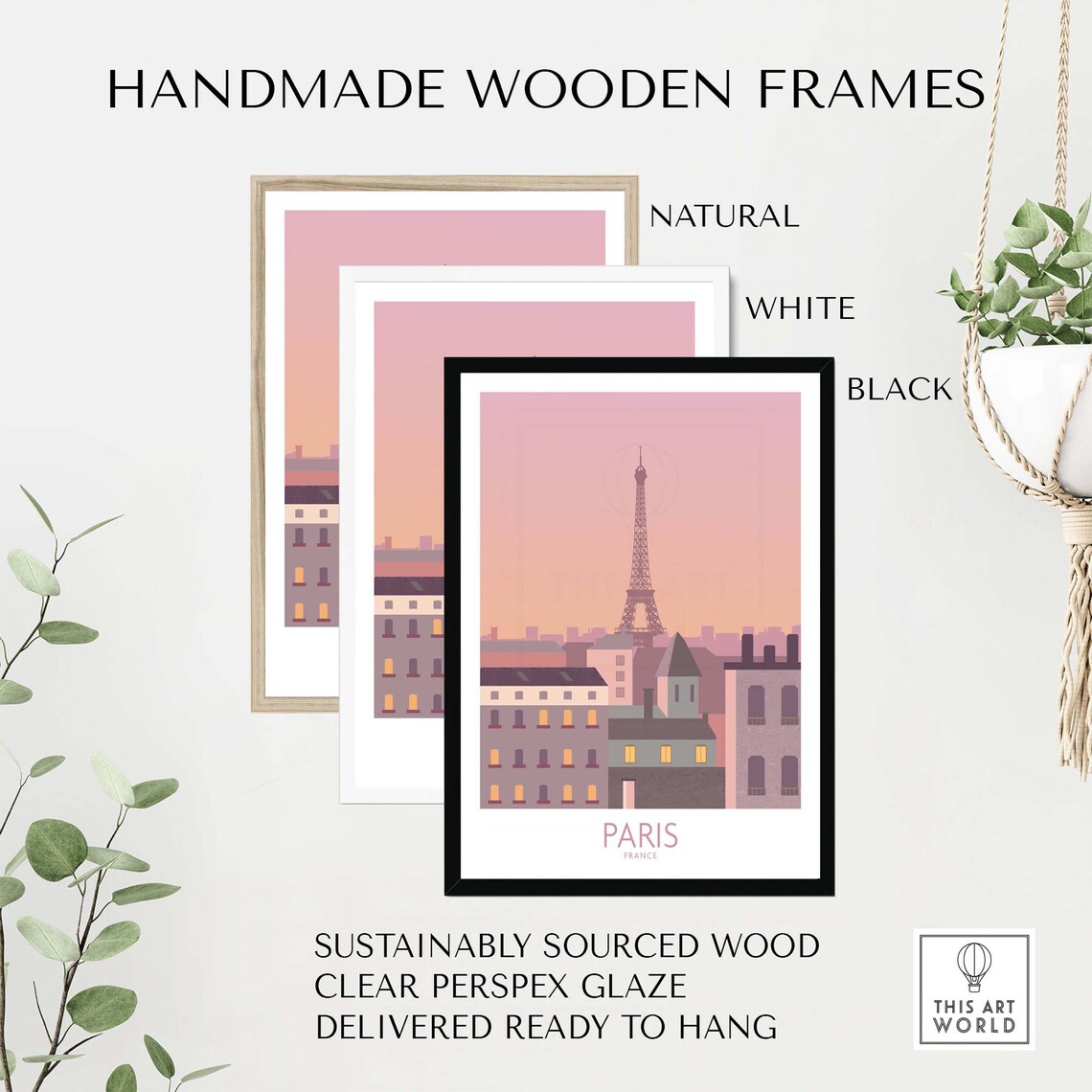 Paris France Travel Poster, Paris Gift Idea - Image 2
