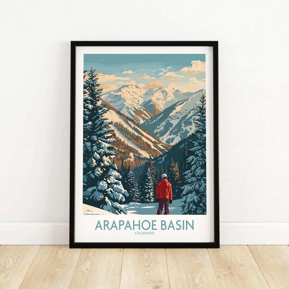 Arapahoe Basin Ski Poster, Winter Sports Gift - Image 5