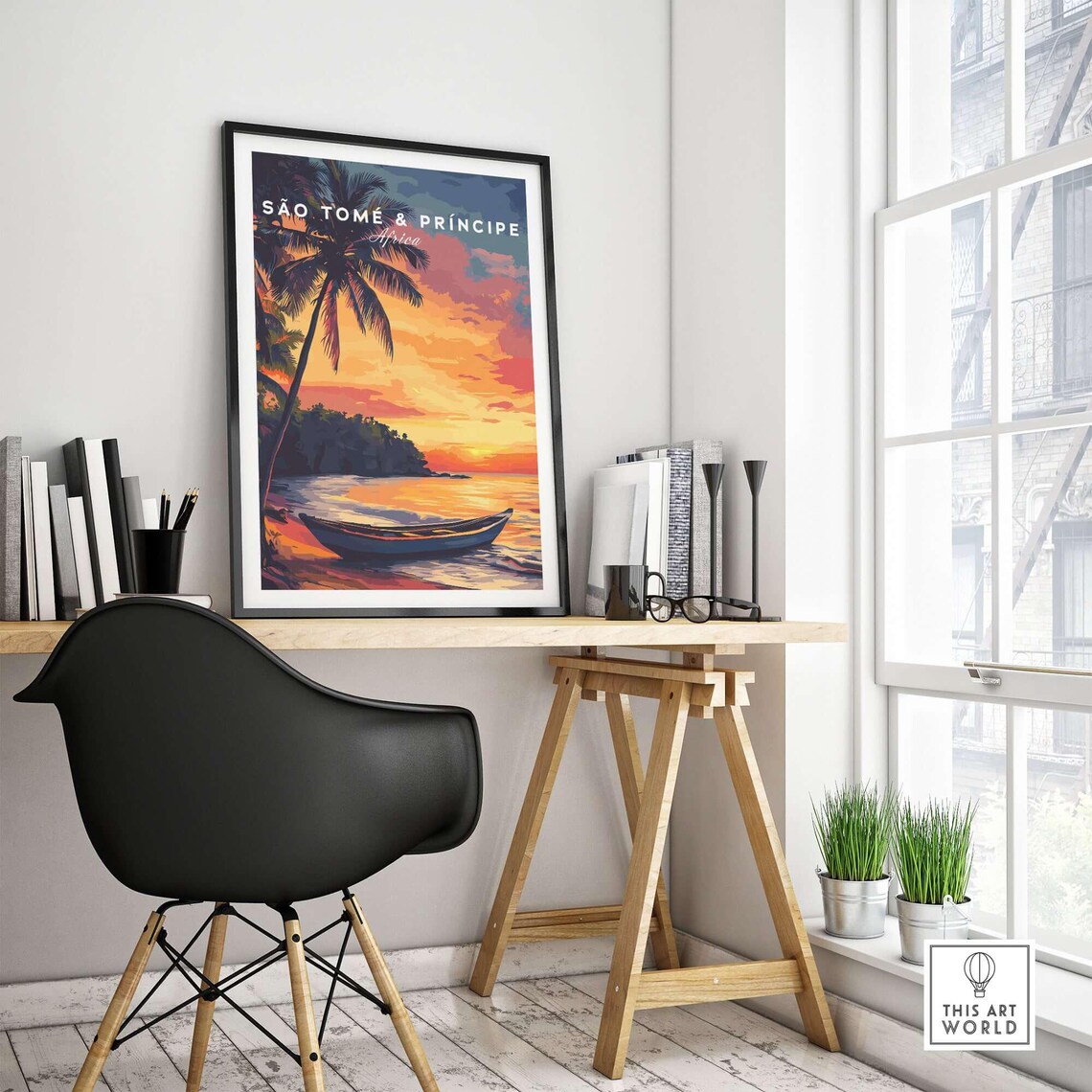 Sao Tome Sunset Bliss Beach, Africa Art Print - Image 4