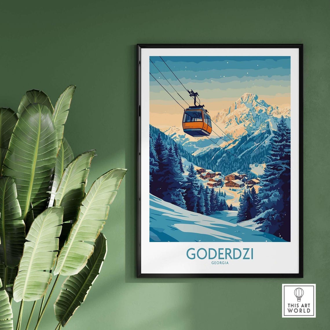 Goderdzi Ski Resort, Georgia Winter Sports Poster - Image 2