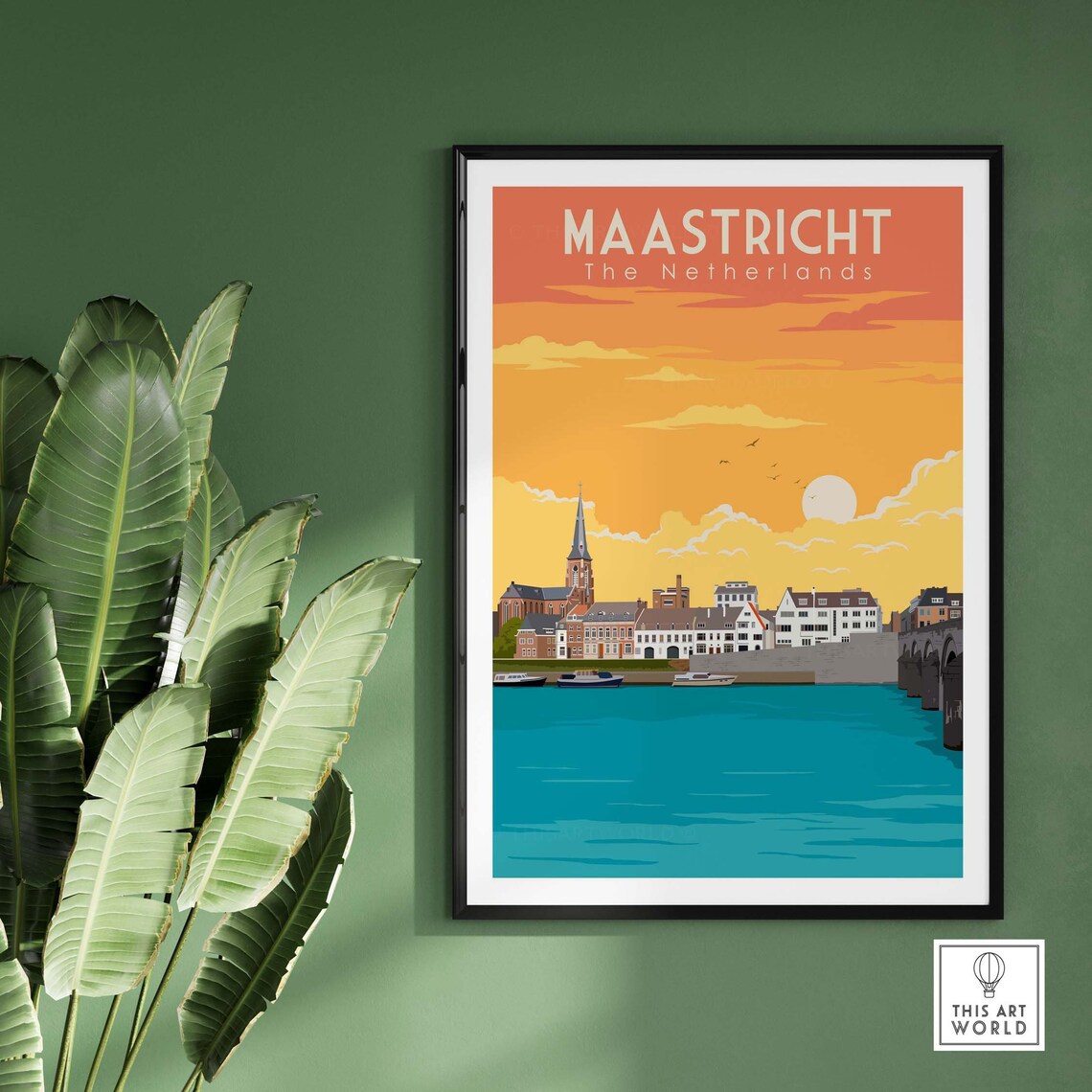 Maastricht Vintage Netherlands Travel Poster Print - Image 2