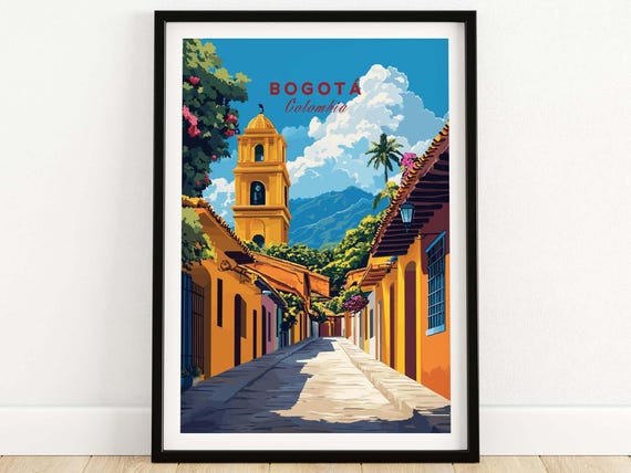 Bogota Print Colombia Bogota Travel Print Wall Art Bogota Wall Hanging Home Decor Bogota Gift Art Lovers Colombia Wall Art Print