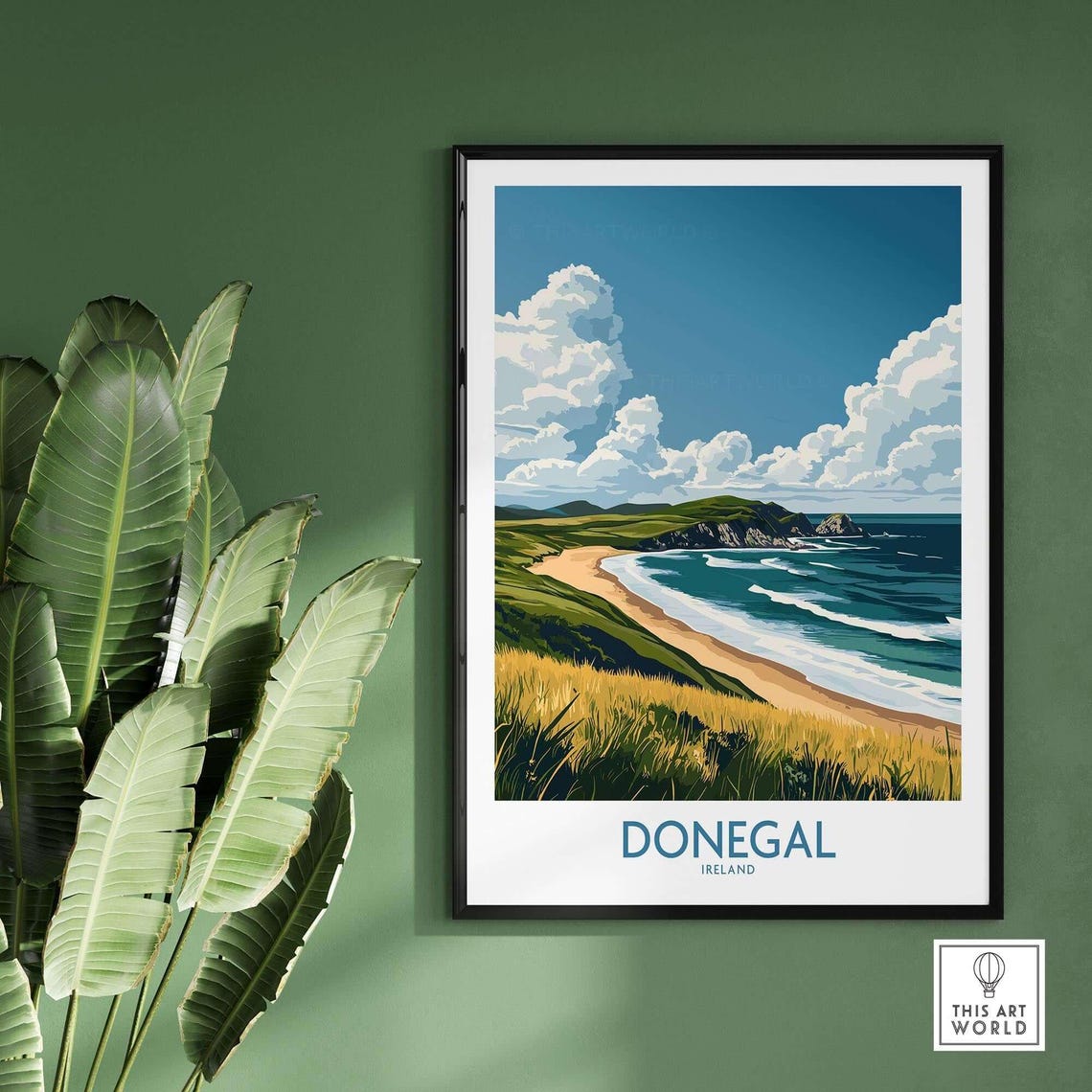 Donegal Travel Poster, River Eske Ireland - Image 2