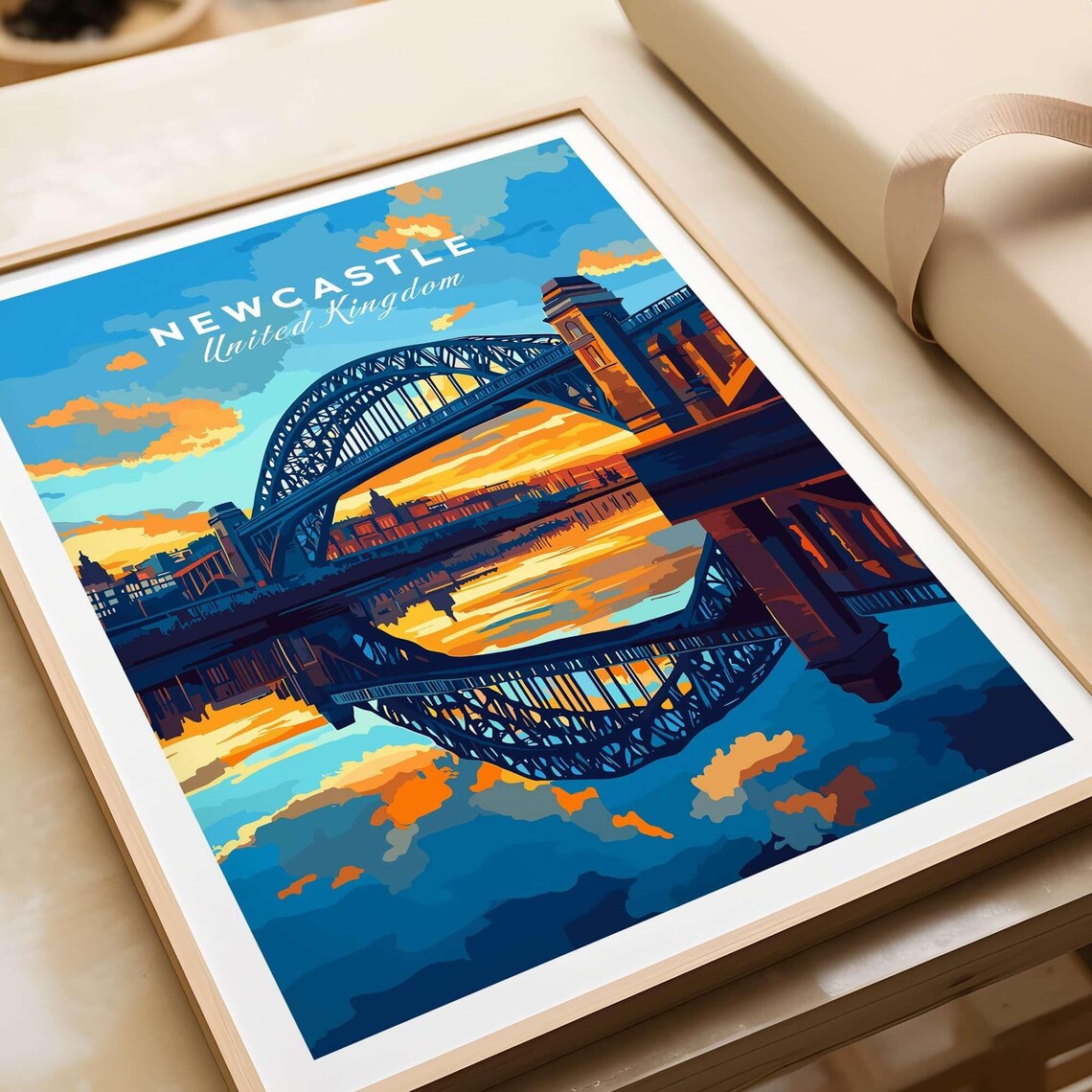Newcastle Travel Poster Print, City Wall Art - Image 4