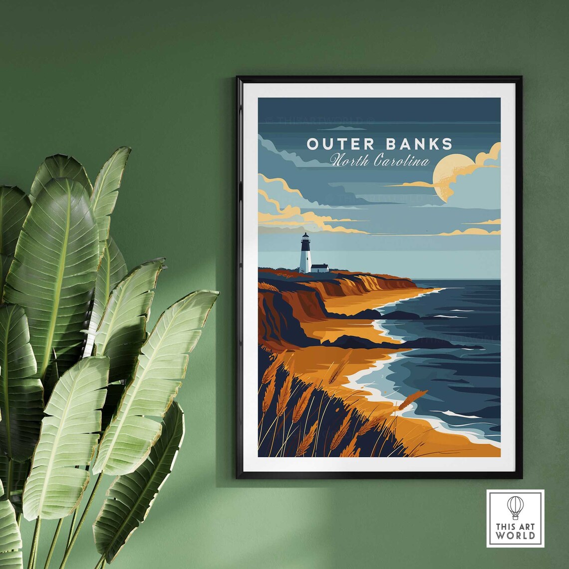 Outer Banks Island Home Decor Wall Art Print - Image 2