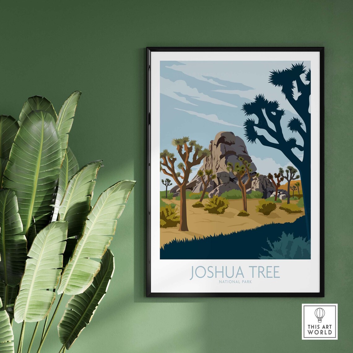 Joshua Tree National Park Desert Trees Vintage Travel Poster Art - Image 2