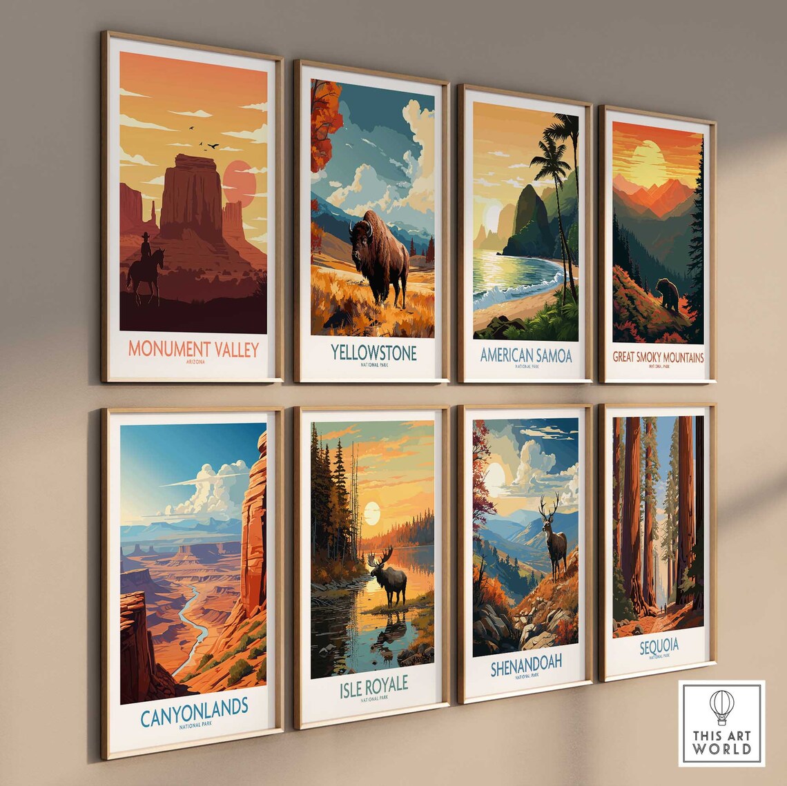 Monument Valley Arizona Travel Poster, Wall Art Print - Image 2