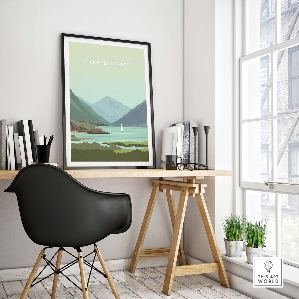Lake District Minimalist Travel Poster, National Park - Image 4