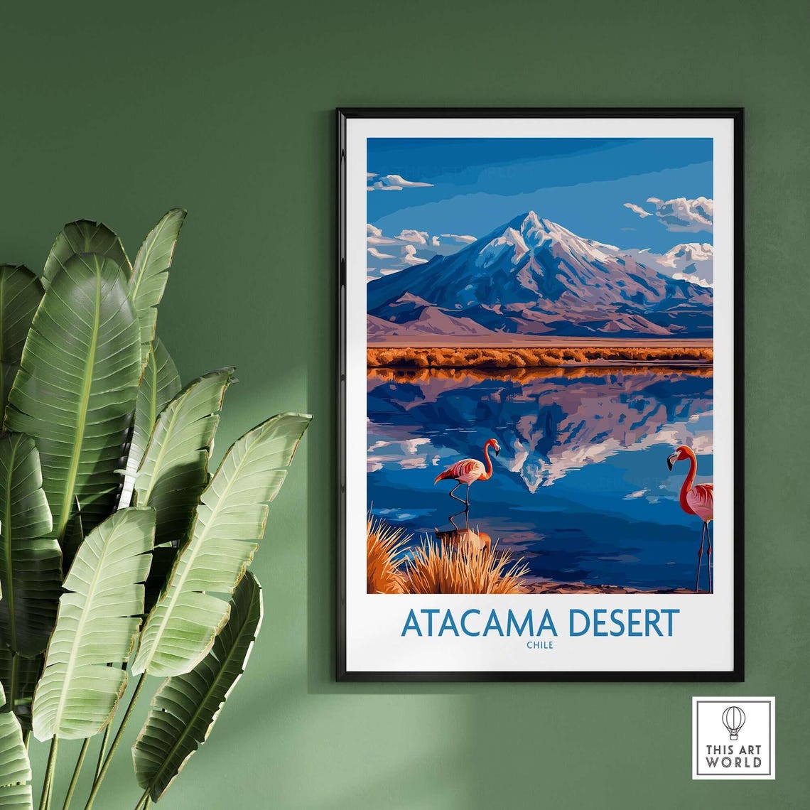 Atacama Desert Travel Poster, Chile Landscape - Image 2
