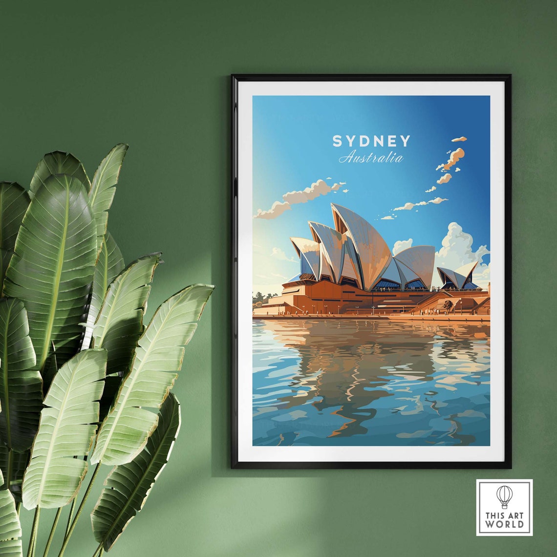 Sydney Australia Opera House Sail Rooflines Harbor Reflection Poster - Image 2