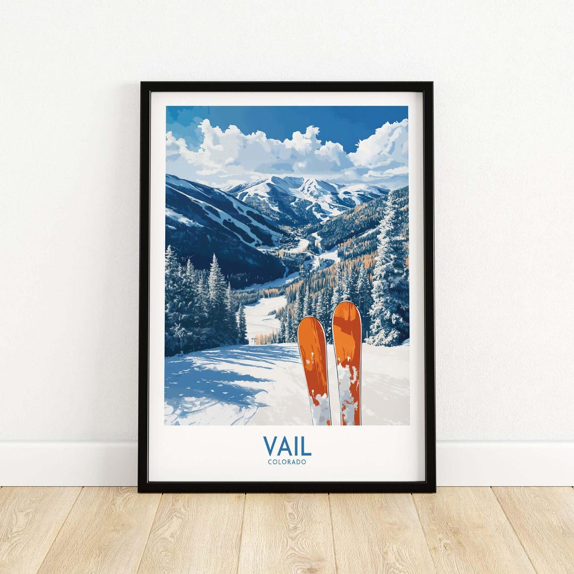 Vail Ski Resort, Colorado Winter Sports Poster - Image 5